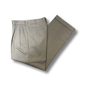 DOCKERS Premium Men’s Dress Pants 31x30 – Light Khaki Pleated Front